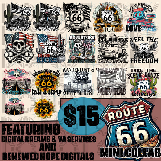 ROUTE 66 COLLAB W/ RENEWED HOPE DIGITALS