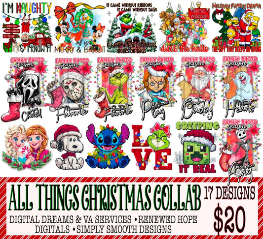 ALL THINGS CHRISTMAS COLLAB W/ RENEWED HOPE DIGITALS & SIMPLY SMOOTH DESIGNS